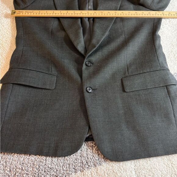 Vintage Givenchy Monsieur Blazer Mens Wool Houndstooth Gray Jacket Union Made - Picture 12 of 15